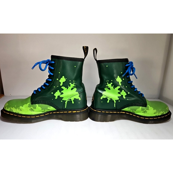 Dr. Martens TMNT Leonardo Boots GLOW IN THE DARK – Rare – Women’s 7 / Men’s 6 - Picture 4 of 14
